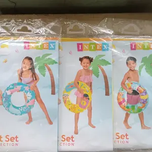pelampung ban renang anak intex model donat/ring 61 cm usia 6-10