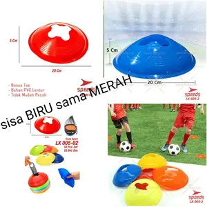 Speeds Cone Mangkok Marker Cone Latihan Futsal Sepak Bola Futal LX 005-2 Bahan Plastic Elastic Tidak Mudah Patah