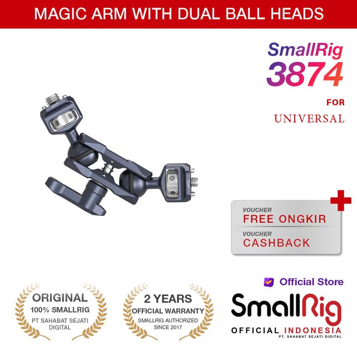 Gambar SmallRig Magic Arm with Dual Ball Heads ARRI locating Screw 3874 dari Smallrig Indonesia Kota Administrasi Jakarta Pusat Tokopedia