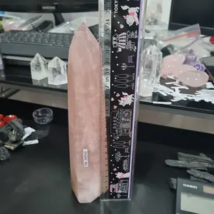 BATU ROSE QUARTZ POINT TOP GRADE 473