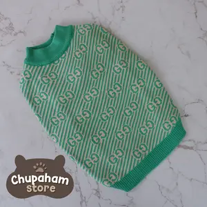 CHUPA Gucchew Green Sweater / Pakaian Premium Hewan Baju Anjing Kucing