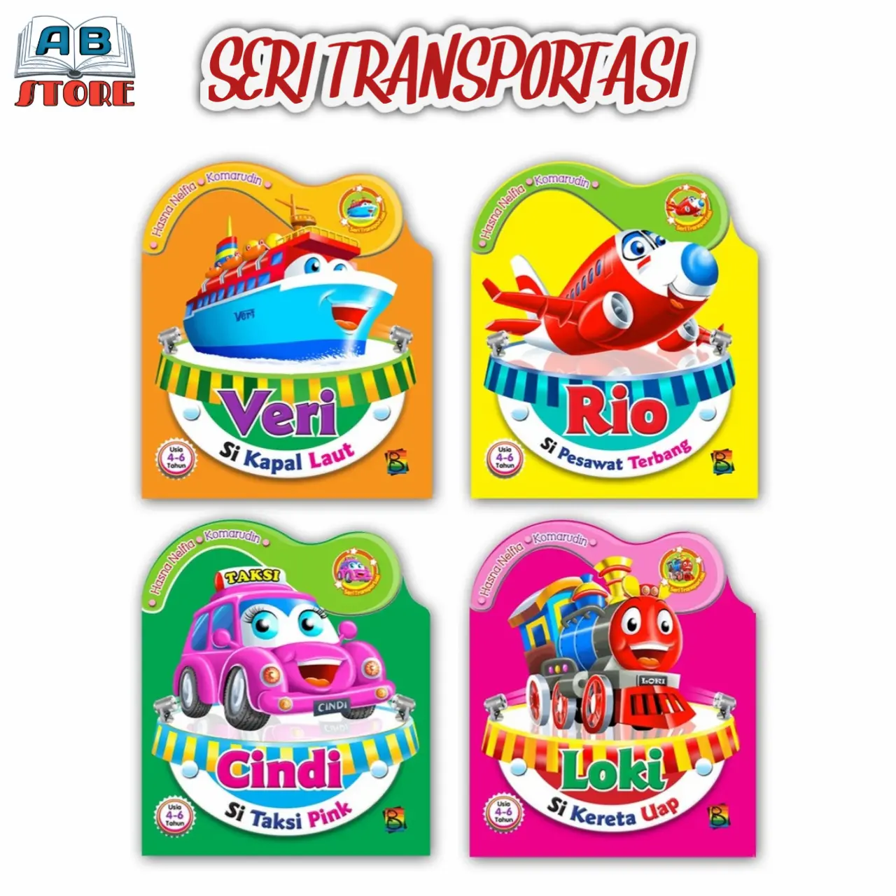 Buku Cerita Anak Bergambar - Seri Transportasi