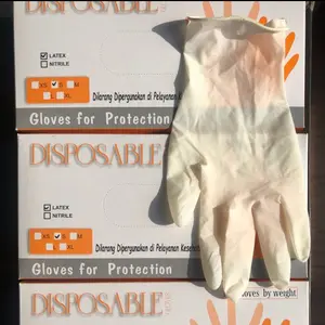 Sarung Tangan Latex 100 pcs / Sarung Tangan Karet Disposable