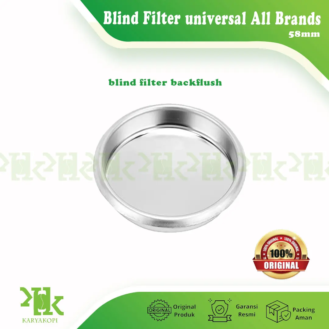 Blind filter backflush universal all brands 58mm