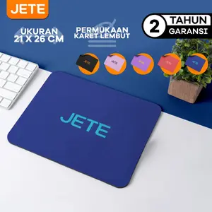 Mouse Pad JETE Mousepad 2 Ukuran Besar 21 x 26 cm - Anti Slip gaming