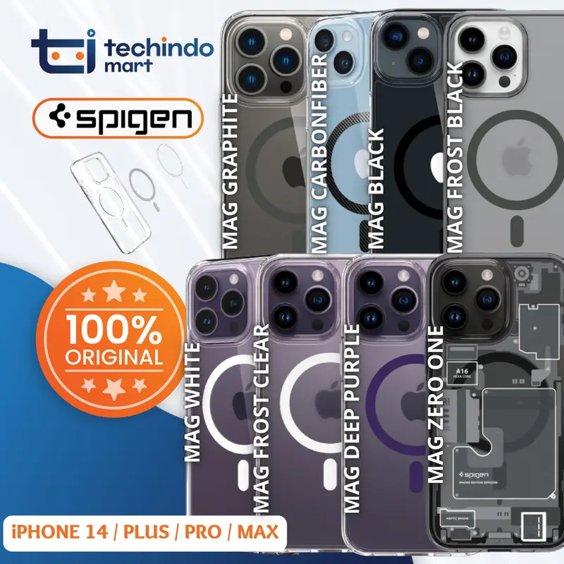 Case iPhone 14 Pro Max Plus Spigen Ultra Hybrid MagSafe Clear Casing 0