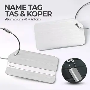 Name Tag Tas & Koper Aluminium - 608