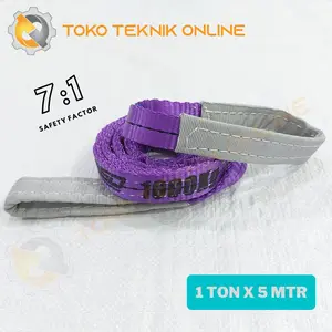 Webbing Sling Belt - Tali Angkat Double Layers 1 Ton x 5 Meter
