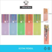 Gambar EAGLE Kotak Pensil Tempat Pensil Tepak Pensil Pencil Case Motif STRIPE - Ungu dari EAGLE FILES OFFICIAL Kota Administrasi Jakarta Barat 1 Tokopedia