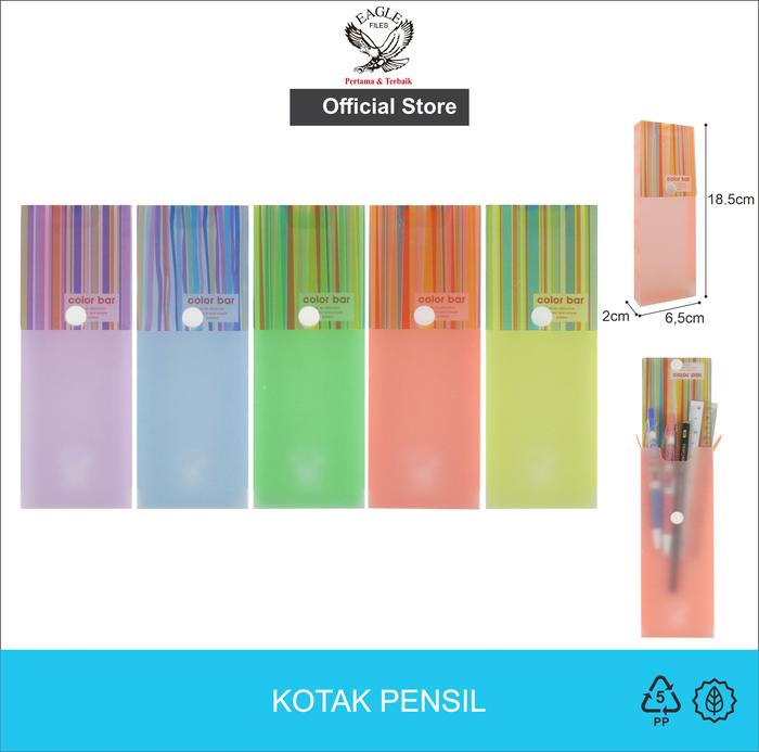 Gambar EAGLE Kotak Pensil Tempat Pensil Tepak Pensil Pencil Case Motif STRIPE - Ungu dari EAGLE FILES OFFICIAL Kota Administrasi Jakarta Barat Tokopedia