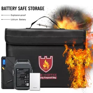 Tas/map dokumen tahan api anti air penyimpanan file uang dokumen penti