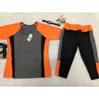 Gambar Setelan baju senam olahraga wanita jumbo dan celana 3per4 warna orange dari ZULFASPORTWEAR Kota Tangerang 3 Tokopedia