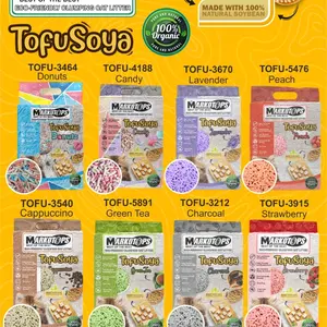 Markotops soya tofu 7L pasir kucing soya tofu cat Litter clumping