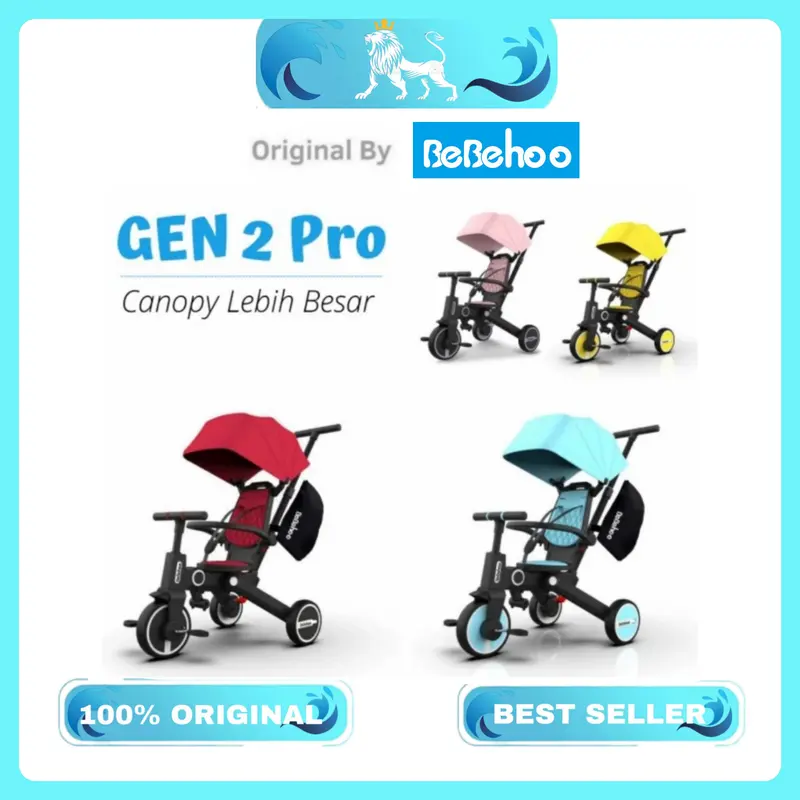 BeBehoo Gen 2 Pro 7 in 1 Stroller Folding Sepeda Bayi Lipat 0