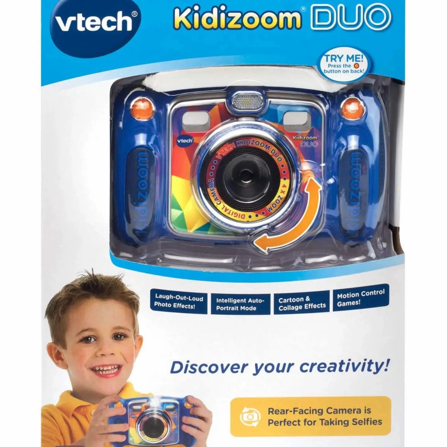 VTech Kidizoom Duo DX Digital Dual Selfie Camera - Blue