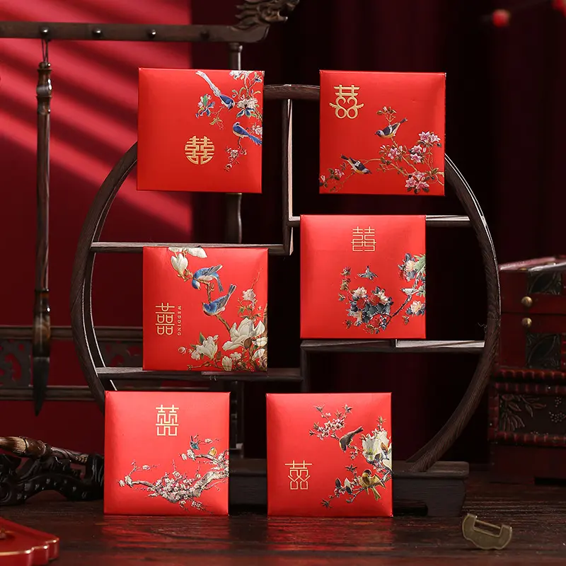Ampao Hong Bao Angpao Wedding Sangjit Hantaran Lamaran Mahar 6 Lembar Tebal Glossy Kualitas Premium 1131