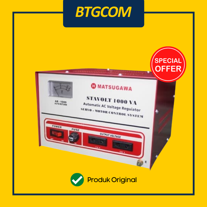 Gambar Stavolt Motor Matsugawa 1000VA dari btgcom Kota Denpasar Tokopedia