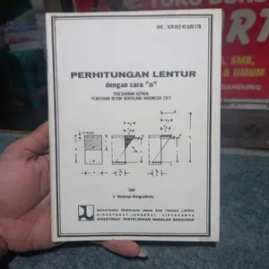 Buku Perhitungan Lentur Dengan Cara N Wiratman Wangsadinata