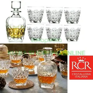 RCR Crystal Whiskey set 7pcs Enigma Italy