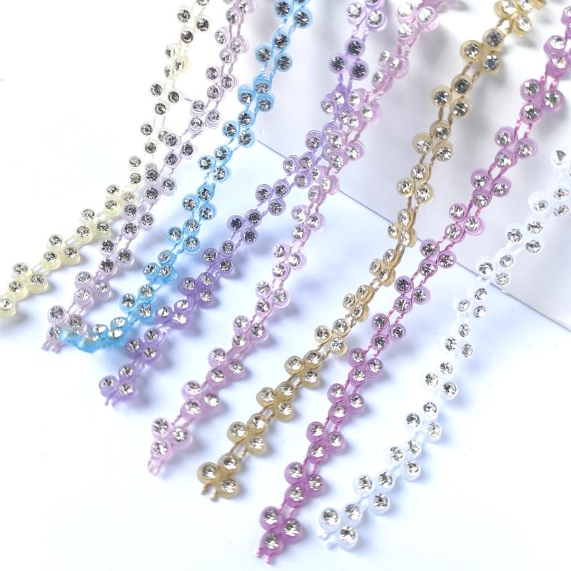 diamond rell roll mata 3 Payet diamond kristal variasi roll per 50 cm Manik baju payet  rumbai  juntai 0
