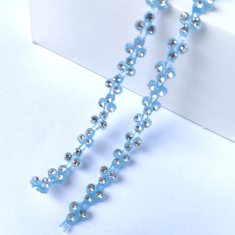 diamond rell roll mata 3 Payet diamond kristal variasi roll per 50 cm Manik baju payet  rumbai  juntai 1