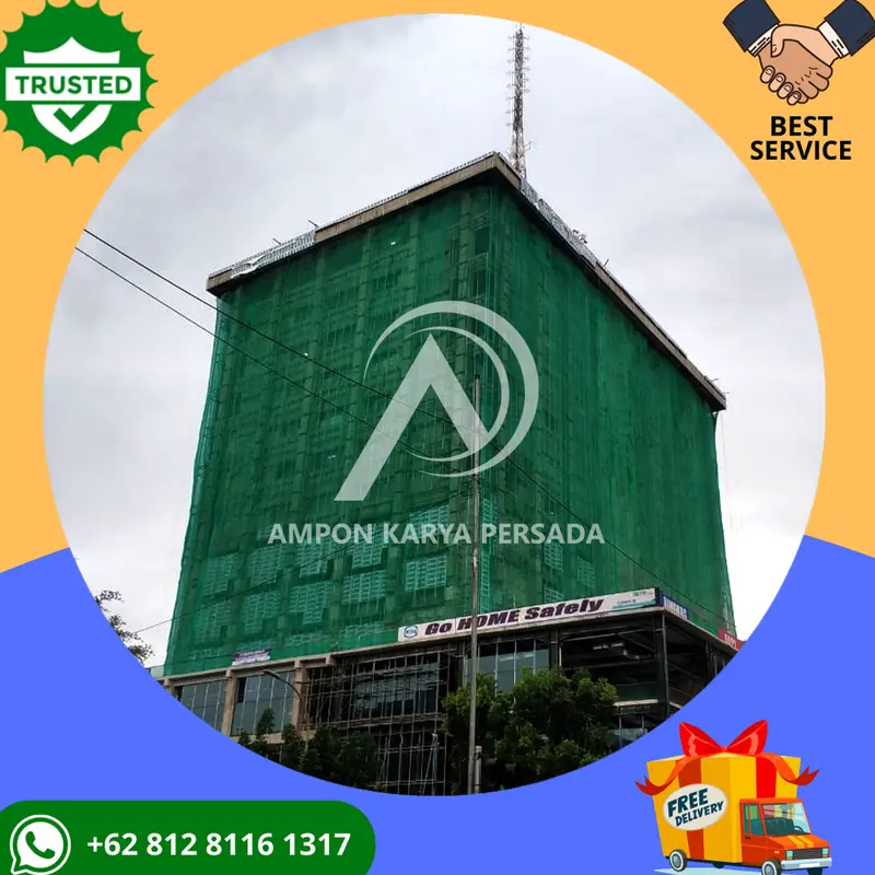 Safety Net Rollan Hijau - Putih | Jaring pengaman | Jaring Proyek 0