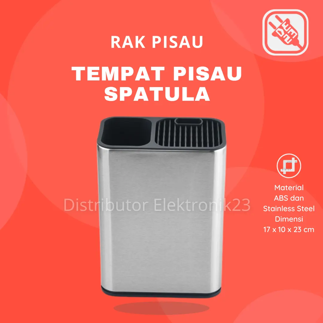 Tempat Pisau Dapur Spatula Knife Holder Kitchen Organizer Stainless