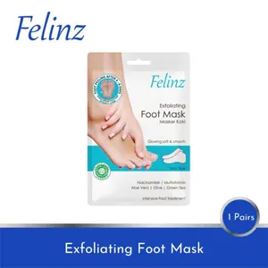 Felinz Foot Mask Exfoliating 1 pasang Masker Kaki Penghilang Kapalan