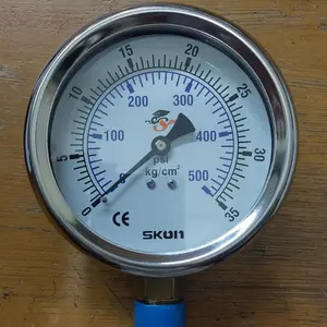 PRESSURE GAUGE / MANOMETER 4 inch SKON 35 BAR ( KG/CM2 )