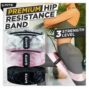 SFIDN FITS Premium Hip Resistance Band Anti Slip Hip Squad Booty Band