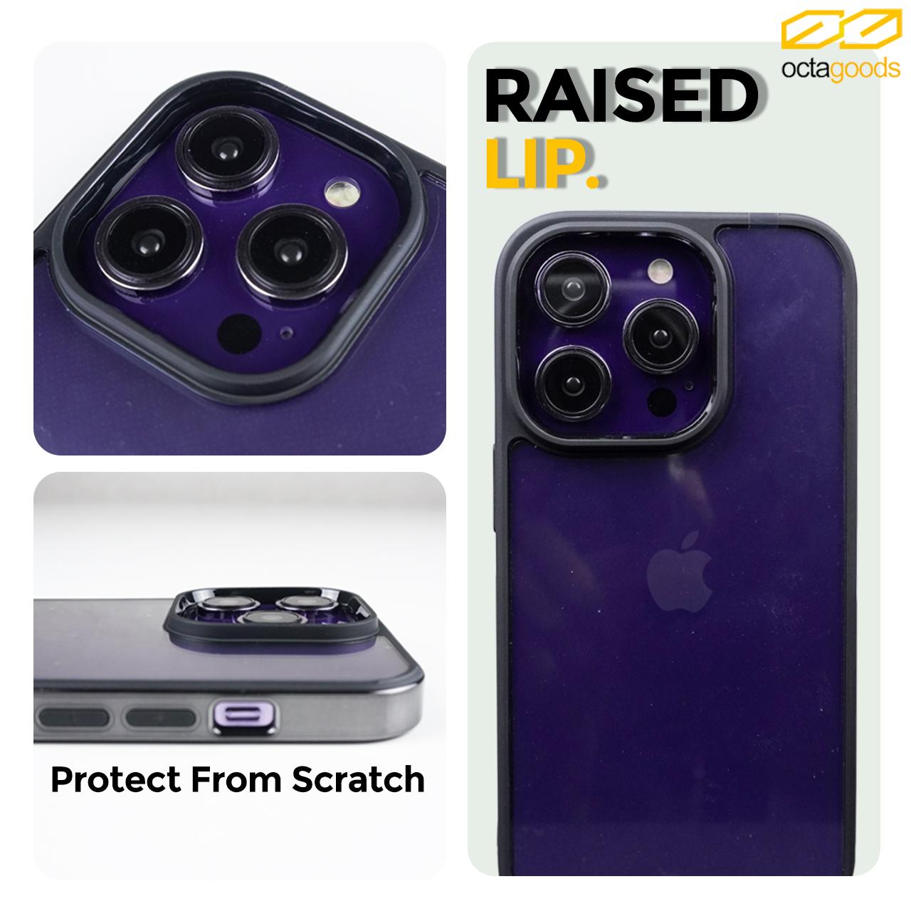 Case iPhone 14 Pro Max Plus OctaGoods Hybrid V2 AntiCrack Clear Casing