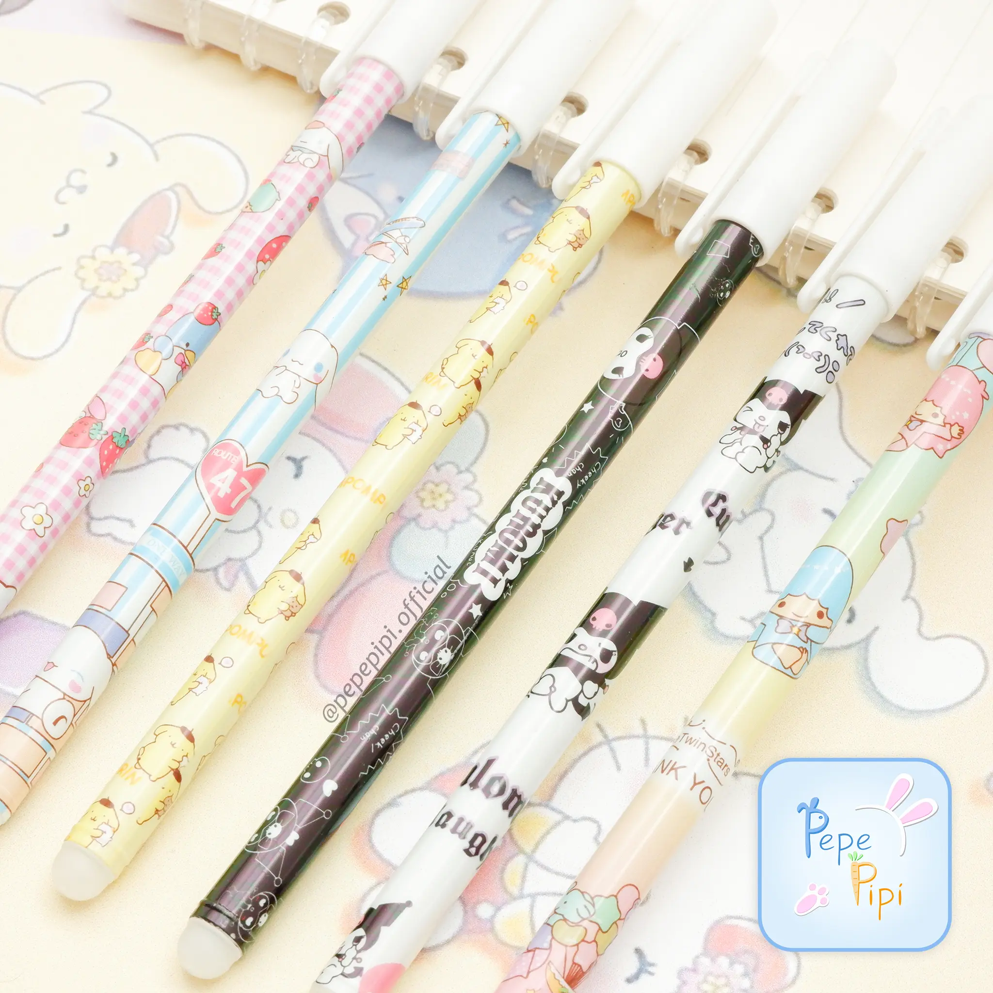 Pena Gel Hapus Sanrio pulpen bisa dihapus di hapus Erasable Pen Pulpen