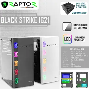 casing gaming dan psu 500watt pin 6