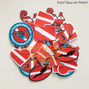 Dive Flag Embroidery Patch Iron Scuba Diving HD-570