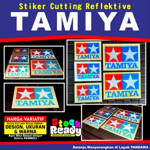 Stiker Cutting Reflektive : " TAMIYA "