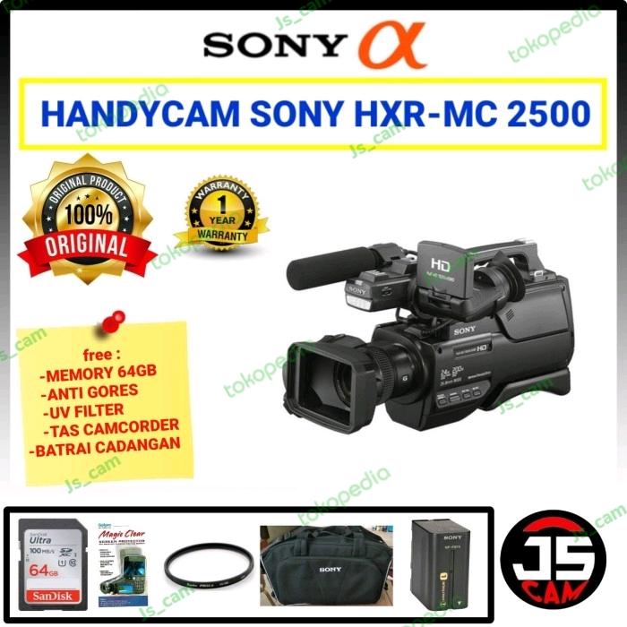 Gambar CAMCORDER SONY MC 2500 ; HANDYCAM SONY HXR-MC2500 dari js.cam Kota Administrasi Jakarta Barat Tokopedia