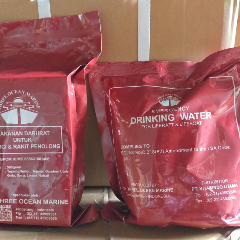 Emergency Food Ration & Drink Water (solas for marine) - Shop | Tokopedia