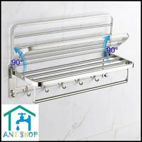 Gambar Rak handuk lipat stainless 5 susun F8831 / gantungan handuk - Hitam dari Dunia Acc shop Kota Administrasi Jakarta Utara 3 Tokopedia