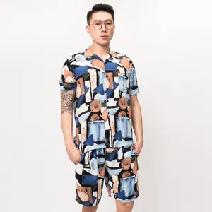 Piyama dewasa pria baju tidur santai cowok tiedye set piyama tiger