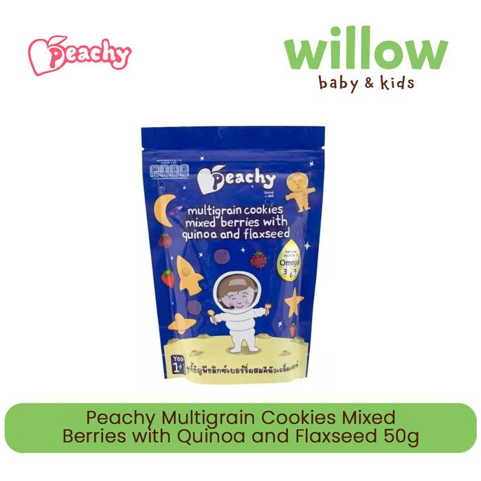 Gambar PEACHY MULTIGRAIN COOKIES MIX BERRIES WITH QUINOA 50GR | C130300518 dari Willowbabyshop Kota Surabaya Tokopedia