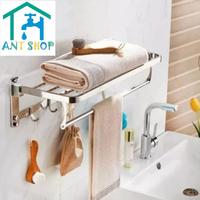 Gambar Rak handuk lipat stainless 5 susun F8831 / gantungan handuk - Hitam dari Dunia Acc shop Kota Administrasi Jakarta Utara 1 Tokopedia