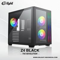 Gambar Enlight FPMAX Z4 - Dual Chamber RGB Tempered Glass ATX Gaming Case - Black Edition dari Duta Mandiri Infokom Kota Administrasi Jakarta Pusat 5 Tokopedia