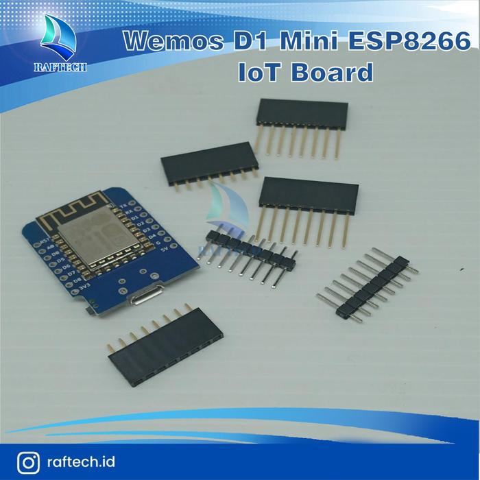 Gambar Wemos D1 Mini ESP8266 - IoT Board dari raftechbandung Kota Bandung Tokopedia