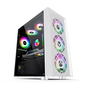 CASING PCCOOLER / PC COOLER PLATINUM MM200 MESH GAMING CASE - WHITE