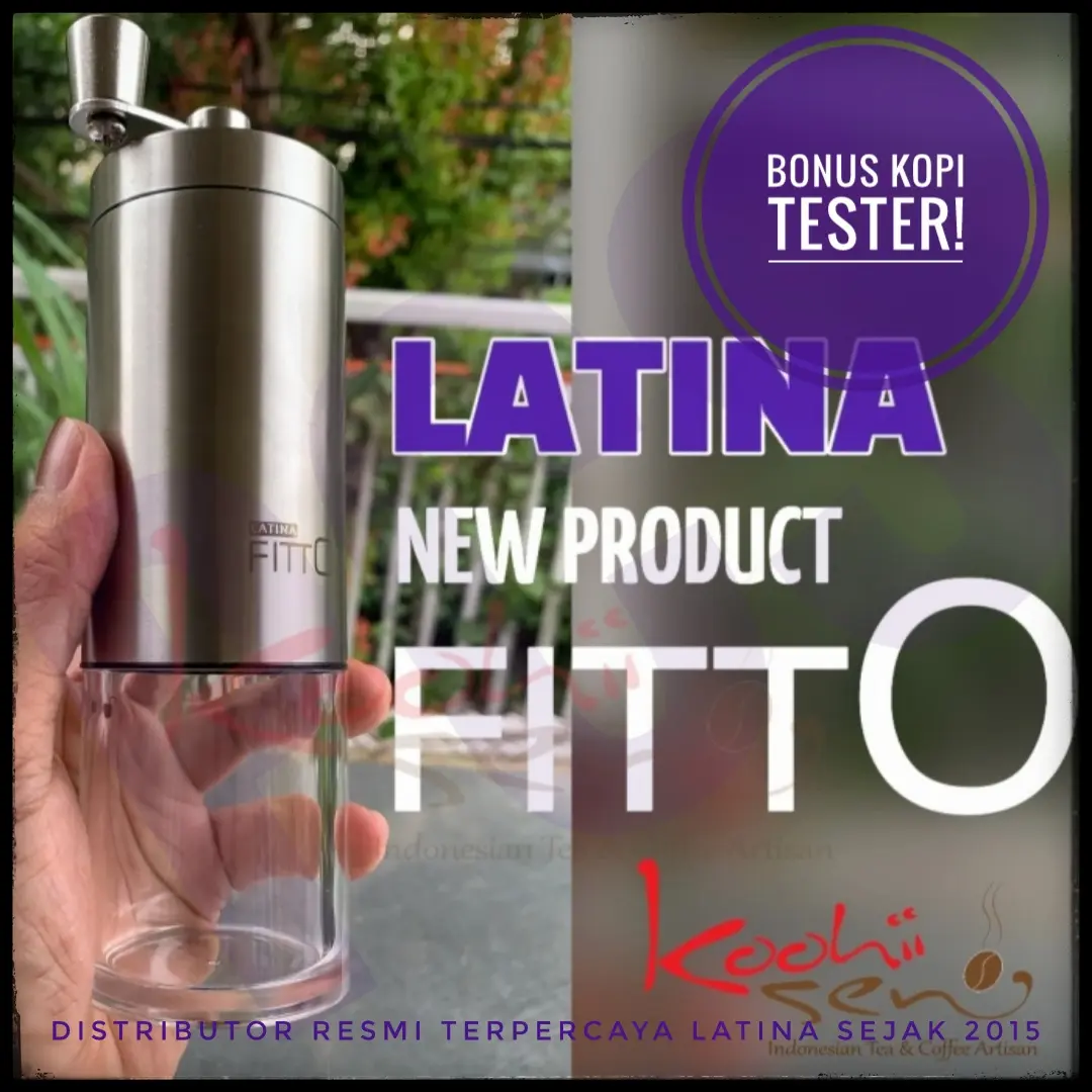 Latina FittO Handy Hand grinder - Ceramic Conical Burr Penggiling kopi