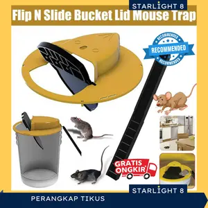 Perangkap Tikus Modern Flip Slide Bucket Mouse Trap Indoor / Outdoor