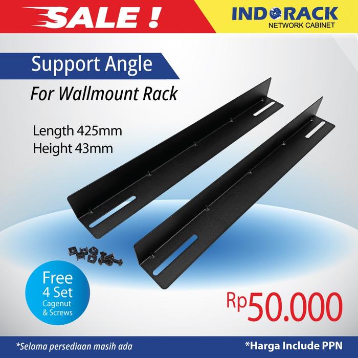 Support Angel Rack Jual SUPPORT ANGLE RACK / SIKU RACK SERVER FOR WALLMOUNT 19 INCH ...