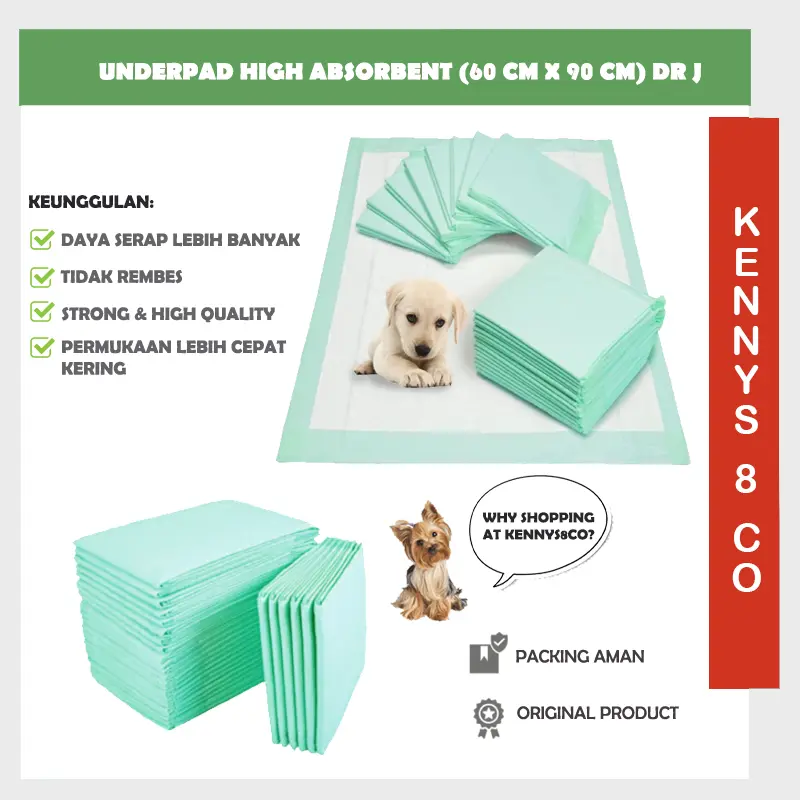 Underpad 60 x 90 cm Alas kandang Anjing Kucing Ecer / PEE TRAINING 0