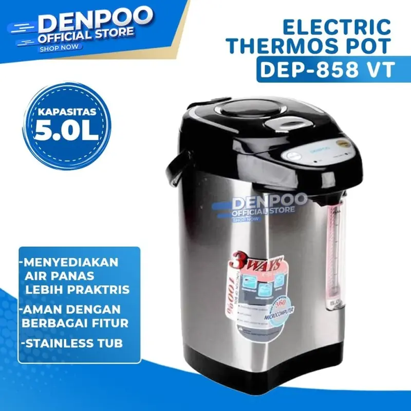 Thermos Listrik Denpoo DEP-858VT Electro Pot Denpoo 5 Liter DEP858VT 1