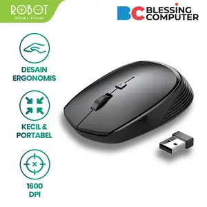Mouse Wireless ROBOT M205 2.4G Black
